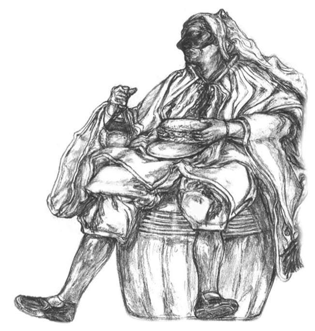 Venetian snacking with wine.